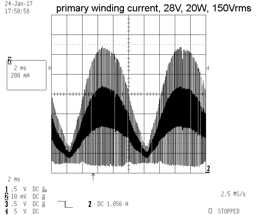primary winding current