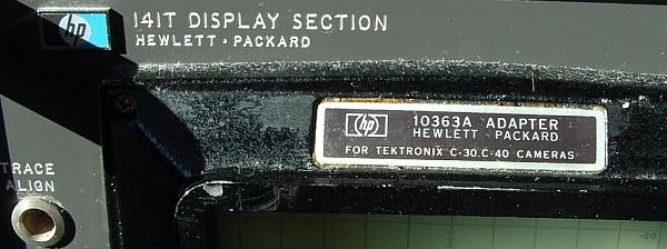 HP 10363A Camera Adapter for Tektronix C-30 C-40 Cameras