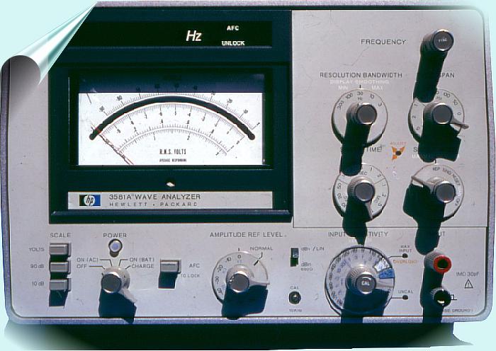 HP 3581A audio wave analyzer