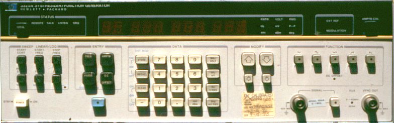 Hewlett Packard HP3325A Synthesizer Function Generator