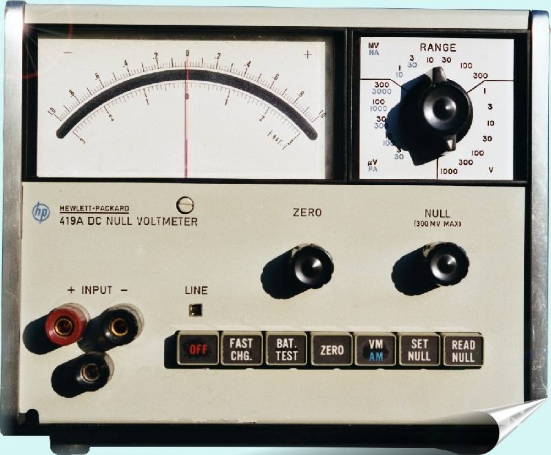 HP 419A DC Null Voltmeter