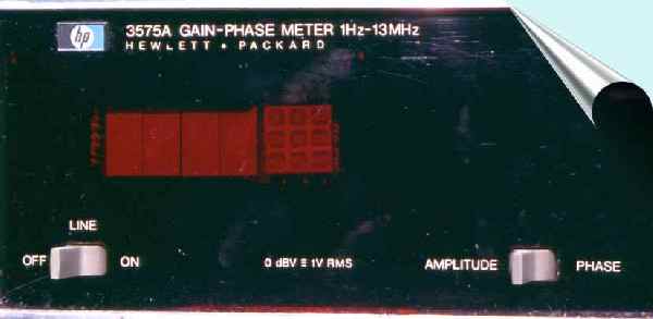 HP 3575A Gain Phase Meter Hewlett Packard