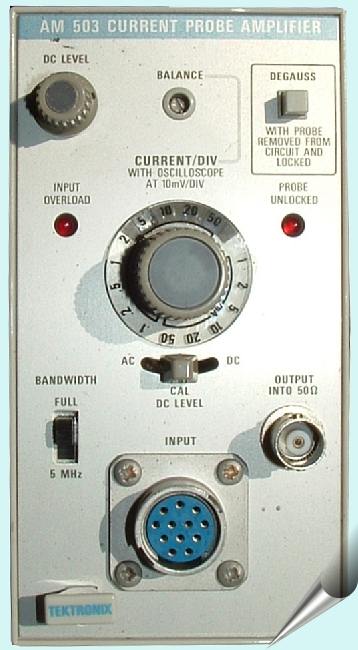 Tektronix AM503 Current Probe Amplifier DC to 50 MHz Stromzangenverstärker