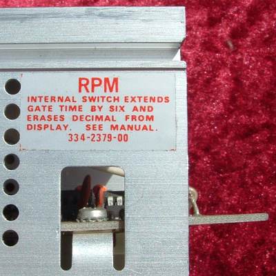 rpm switch - Umschaltung Anzeige zur Drehzahlmessung