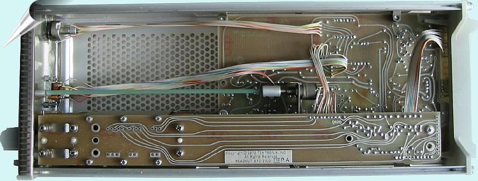 Tektronix 7A16A amplifier right side open