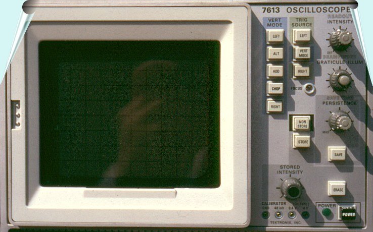 Tektronix 7613 storage oscilloscope panel