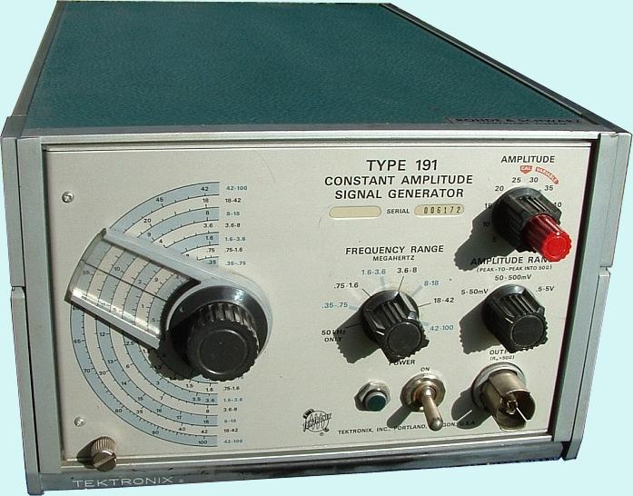 Tektronix Type 191 Constant Amplitude Signal Generator 350 kHz to 100 MHz