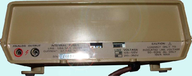 Keithley Micro Voltmeter 177 rear panel