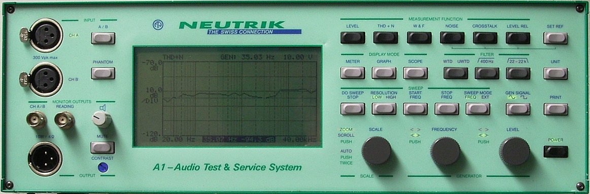 Neutrik A1 Audio Test & Service System
