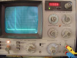 Klirrfaktormessung mit 15 kHz an 4 Ohm mit 100 mVRMS Amplitude