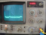 Klirrfaktormessung mit 15 kHz an 4 Ohm mit 10 mVRMS Amplitude