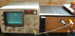 Bild zeigt die Klirrfaktormessung mit 15 kHz an 4 Ohm und 10 dBVrms